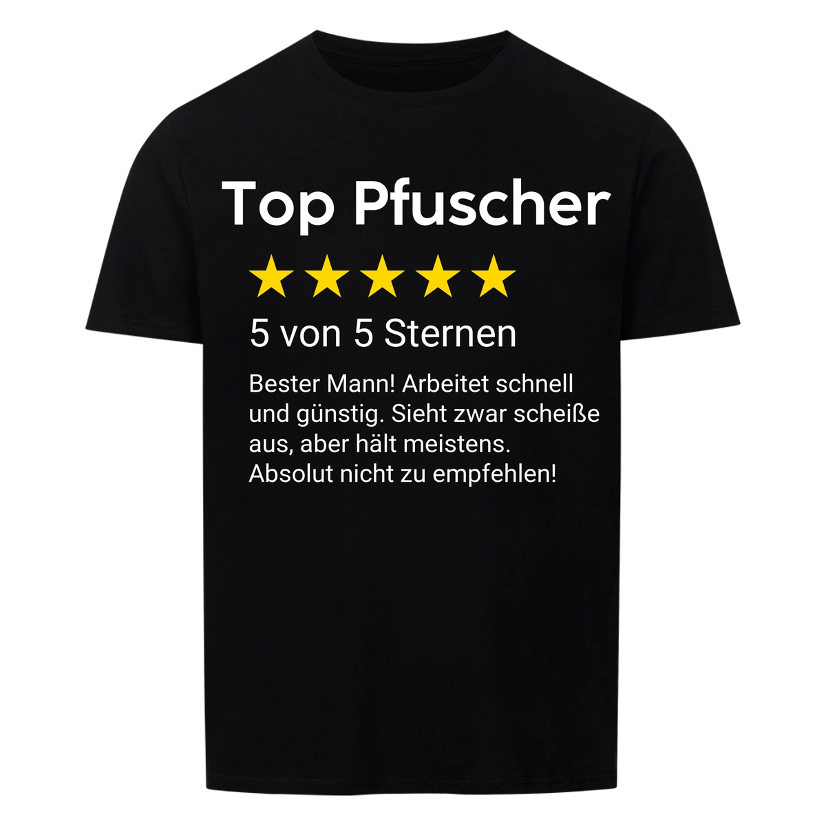 5 Sterne - T-SHIRT - personalisiert
